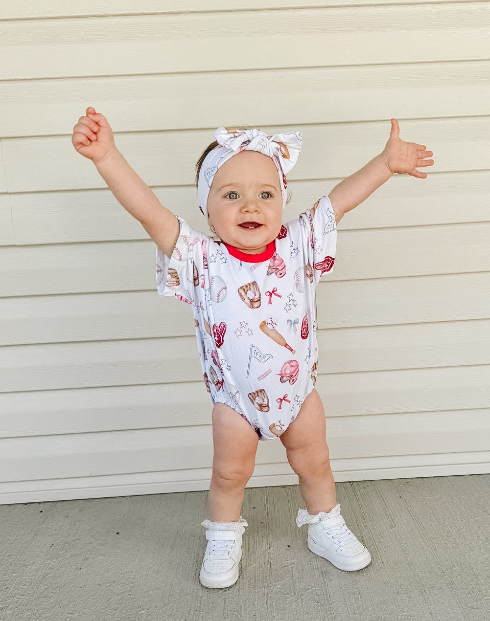 Baseball & Bows - Headband Bow
