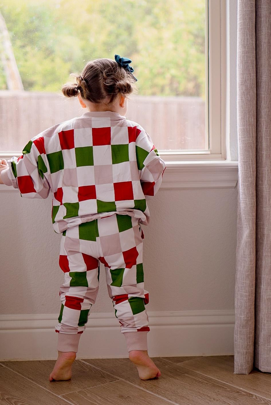 Holiday Checks Jogger Set