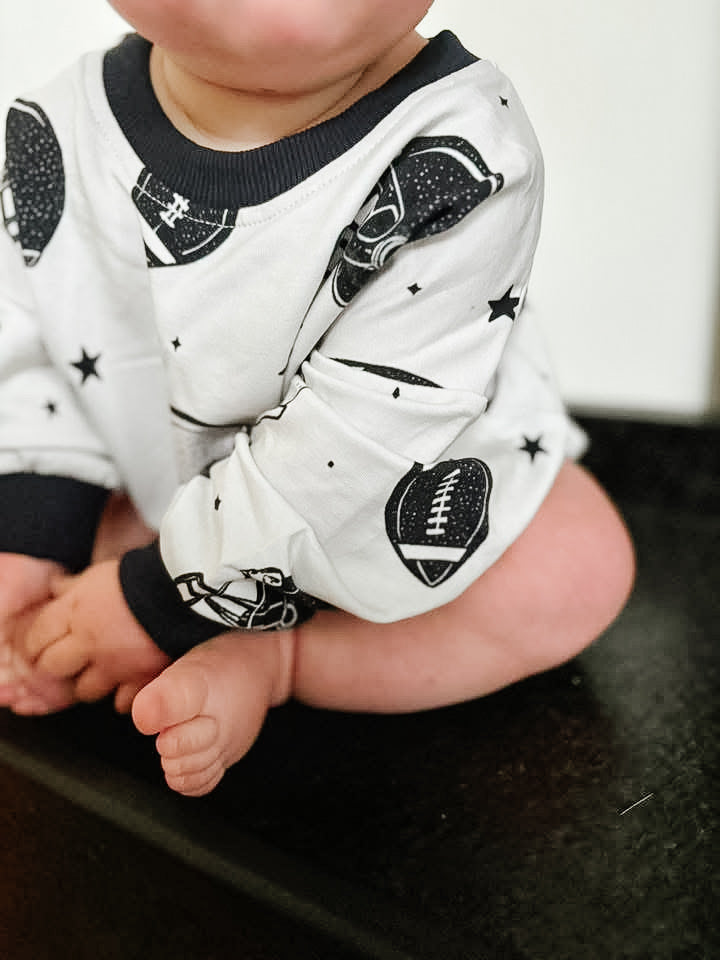 Huddle Up Sweatshirt Bubble Romper