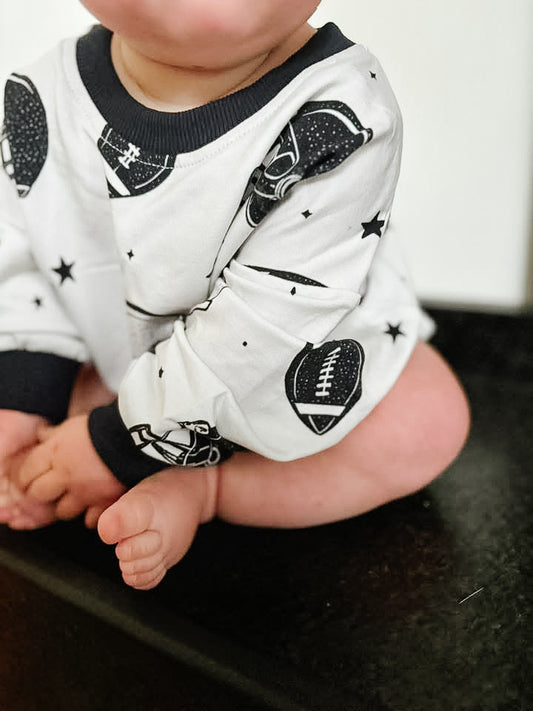 Huddle Up Sweatshirt Bubble Romper