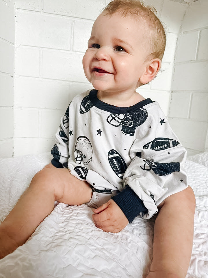 Huddle Up Sweatshirt Bubble Romper