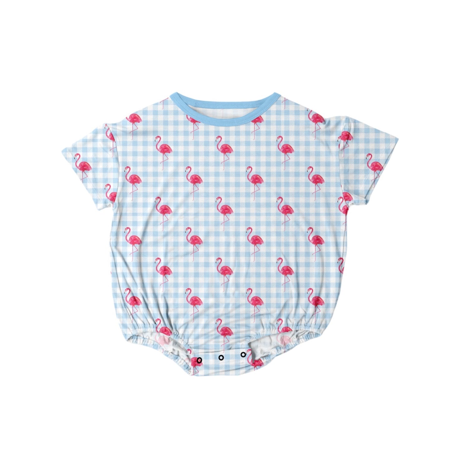 Coastal Flamingo Bubble Romper