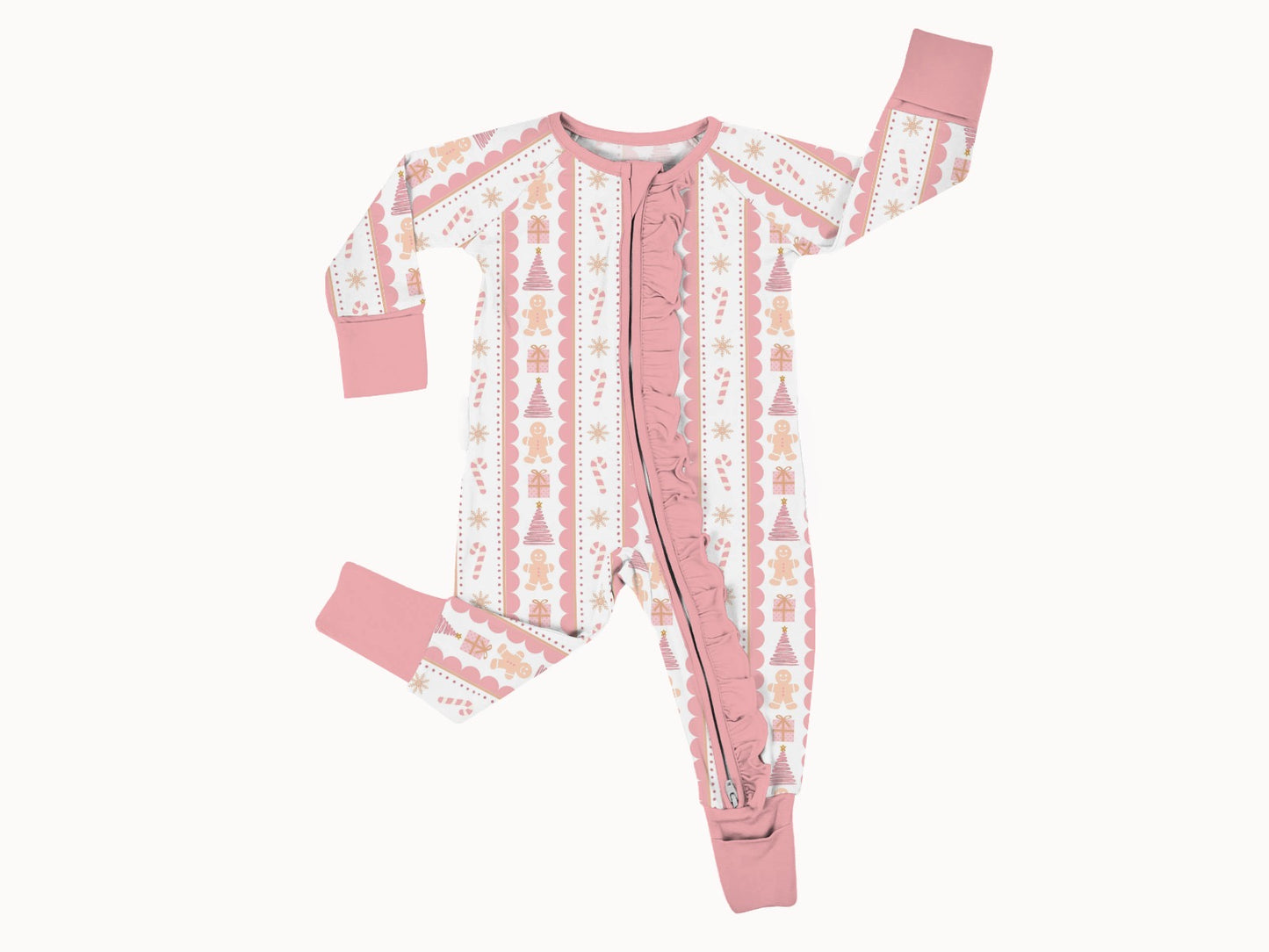 Christmas Tree & Candy Cane Zip (Girls)