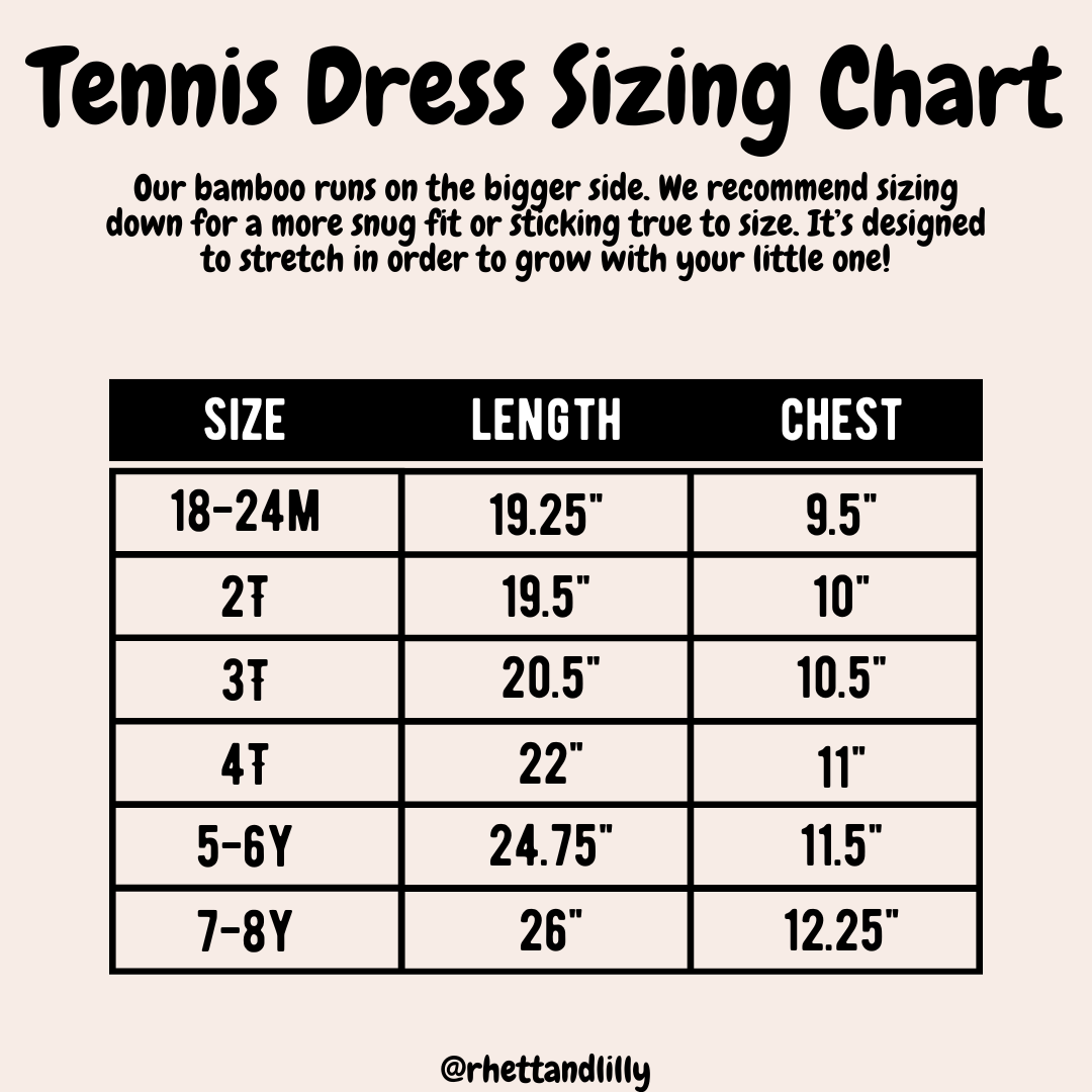 Baseball & Bows Tennis Dress