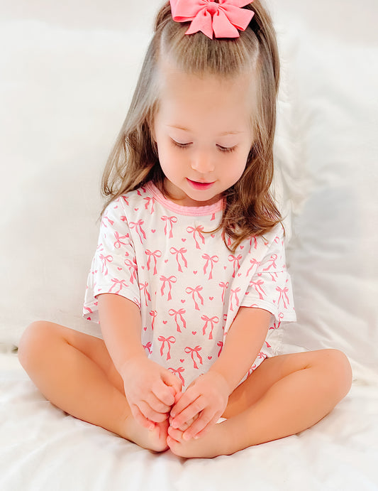 Wrapped In A Bow Bubble Romper