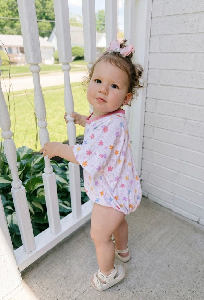 Petal + Bows Bubble Romper