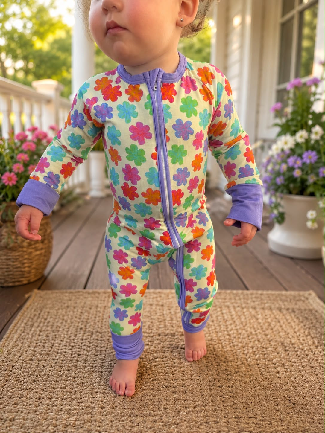 Retro Bloom Zip