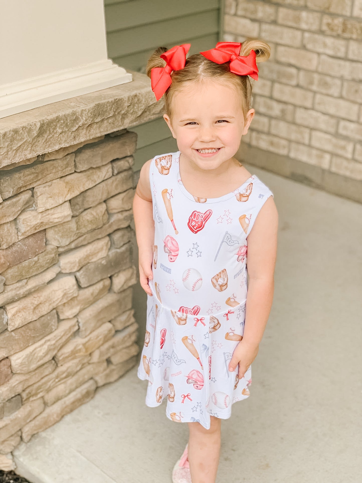 Baseball & Bows Tennis Dress