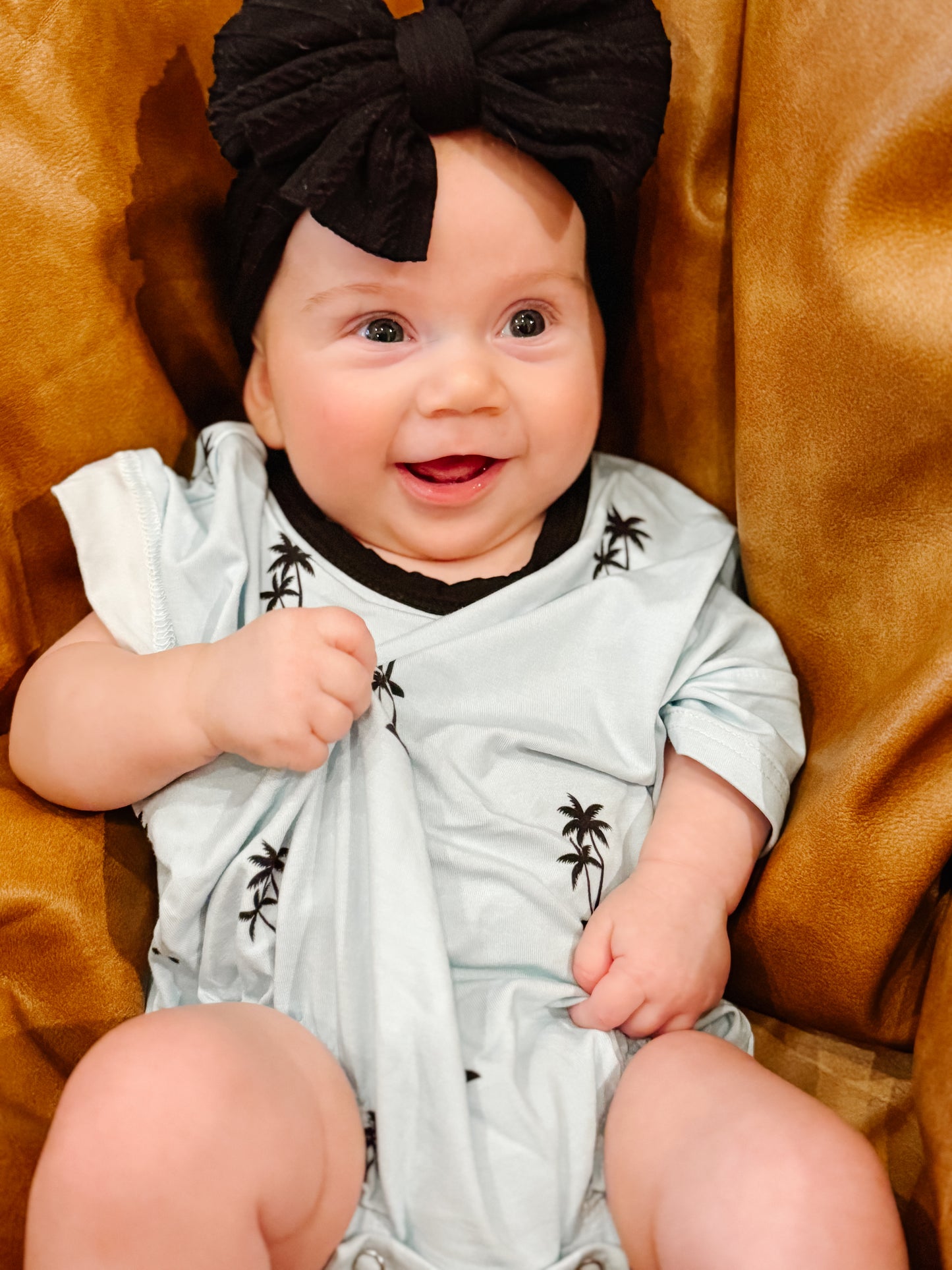 Shoreline Palms Bubble Romper