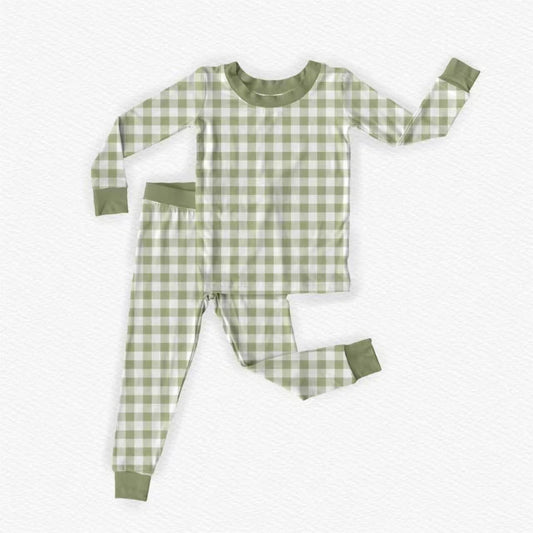 Evergreen Plaid Two Piece