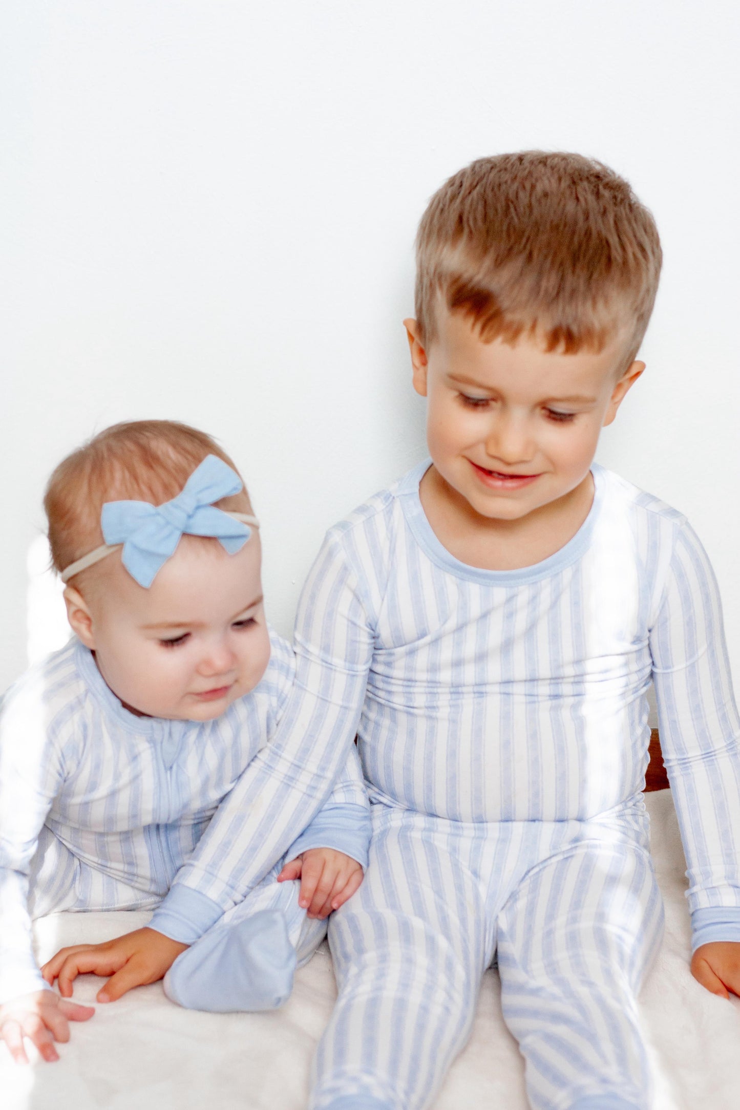 Blue Coastal Stripe Two Piece