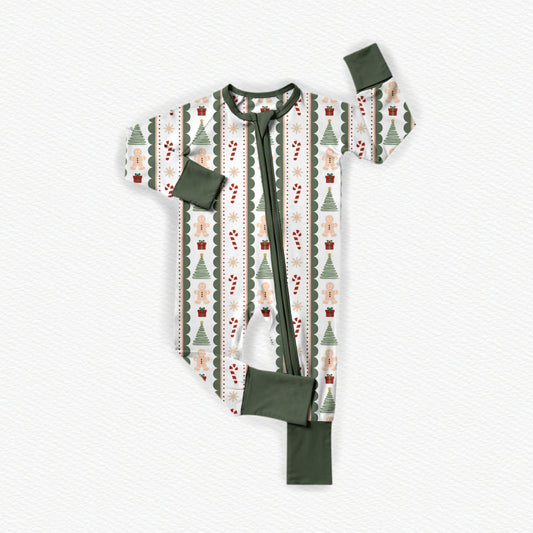 Christmas Tree & Candy Cane Zip (Boys)